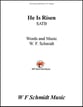 He Is Risen SATB choral sheet music cover